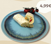 Bulgur-Hummus-Wrap